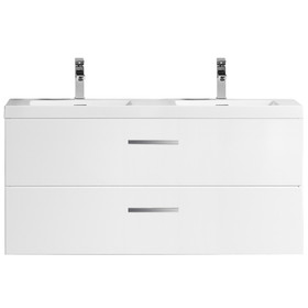 Novo Wall Vanity White Glossy with Omega Stone Resin Top 1200mm