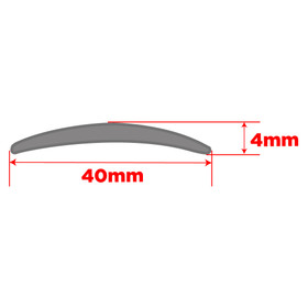 TDX Transition Strip Curved 1.65M Satin