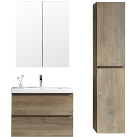 Vogue Soho Wall Vanity Forest Grain with Omega Top 750mm