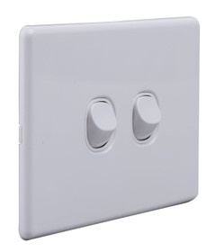 Slimline Electrical 2 Gang Switch 16A - Universal