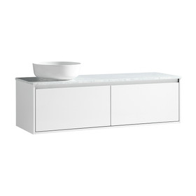 Vogue Hudson Wall Vanity with Artificial Marble Countertop 1200mm