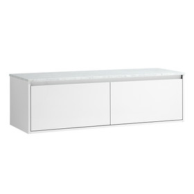 Vogue Hudson Wall Vanity with Artificial Marble Countertop 1200mm