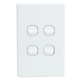 Classic Electrical 4 Gang Switch 10A - Universal