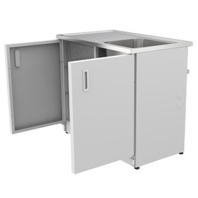 Vogue Alpine Laundry Cabinet with Removable 3 Baskets - 1000mm