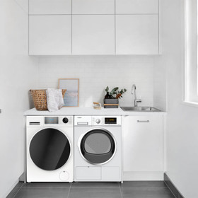 Vogue White Deluxe Benchtop Laundry Package