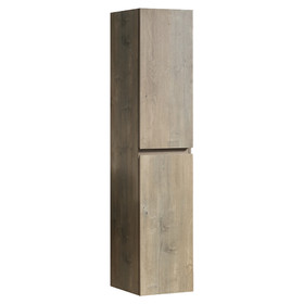 Vogue Soho Bathroom Wall Side Cabinet 1600mm x 350mm Forest Grain