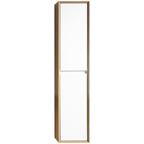 Vogue Boston Bathroom Wall Side Cabinet 1600mm x 350mm Sanefell & White