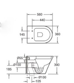 Vogue Lecco Floor Toilet Pan P Vogue Lecco Floor Toilet Pan P
