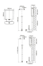 Slim Wall Hung Cistern