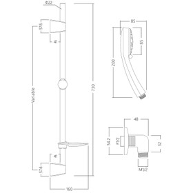 Multi Function Slide Set - Mains Pressure