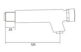 Stainless Steel Mechanical Push-Button Wall Faucet