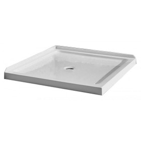 Vogue Square Shower Tray 1000mm Center Waste 40mm Profile Vogue Square Shower Tray 1000mm Center Waste 40mm Profile