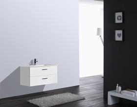 Novo Wall Vanity 900mm - CLASSIC Ceramic Top