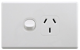 Electrical Single Powerpoint 10A - Horizontal Electrical Single Powerpoint 10A - Horizontal