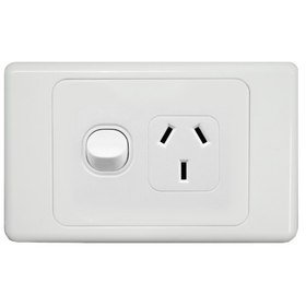 Electrical Single Powerpoint 10A - Horizontal Electrical Single Powerpoint 10A - Horizontal