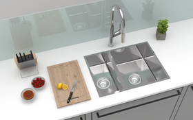 Carysil Roma One & Half Bowl Sink Insert 580 x 430mm