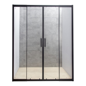 Vogue Sombra Framed Shower Door 1400mm  Black