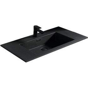 Vogue Sigma Artificial Marble Vanity Top Only 900mm Black