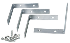 TDX Angle Corner Brace with screws Zinc Plate 75x75mm x2mm - Pack of 4