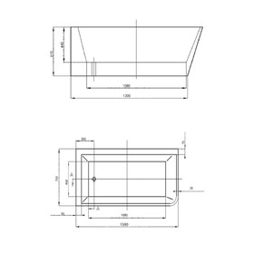 Vogue Milano Freestanding Bath 1500mm Right hand Vogue Milano Freestanding Bath 1500mm Right hand