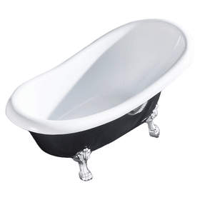 Vogue Manhattan Freestanding Bath 1600mm Black