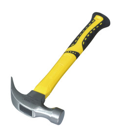 Crownman Claw Hammer Fiber Glass & Plastic Coating Handle 16OZ