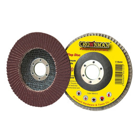 CROWNMAN Alumimium Oxide Flap Wheel - 115mm - #80