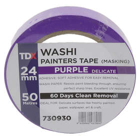 TDX Washi Painter Tape - Purple - 24mm