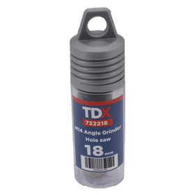 TDX Diamond Holesaw for Angle Grinder M14 - 18mm TDX Diamond Holesaw for Angle Grinder M14 - 18mm