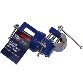 TDX Bench Vice Clamp Pin Type Swivel 70mm