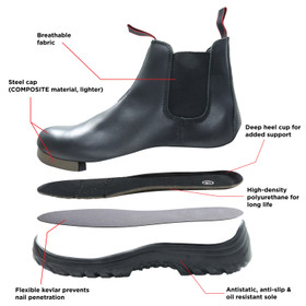 TDX Safety Shoes Slip On - Size: US 13 | EU 46