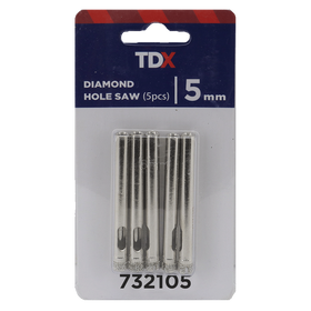 TDX Diamond Holesaw 5mm - Pack of 5