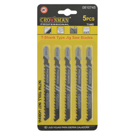 Crownman Jig Saw Blade Set 100x4mm - Pack of 5