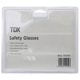 TDX Safety Glasses Grey Lens Pro