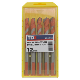 TDX Multi Function Drill Bit 12mm - Pack of 5