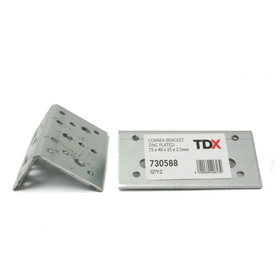 TDX Angle Corner Bracket - 75 x 40 x 25mm