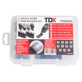 TDX Oscillating Saw Blades Kit - 20 Pcs