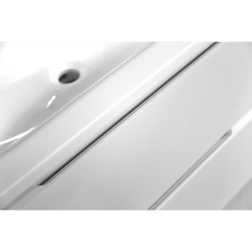 Vogue Edge White Wall Vanity with White Stone Resin Top - 1000mm Vogue Edge White Wall Vanity with White Stone Resin Top - 1000mm