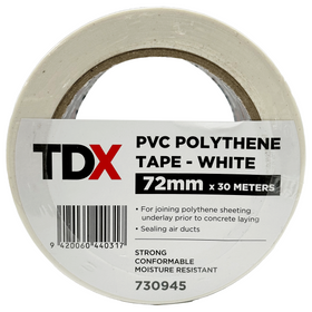 TDX PVC Polythene Tape - 72mm x 30M