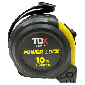 TDX Power Lock Tape Measure - 10M x 25mm