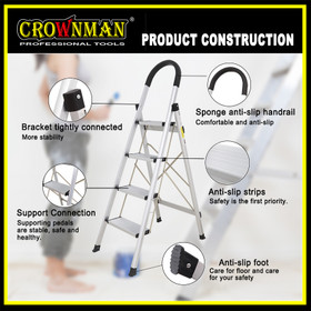 Crownman Step Ladder - Aluminium Alloy
