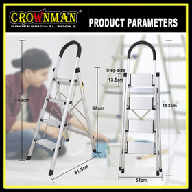 Crownman Step Ladder - Aluminium Alloy