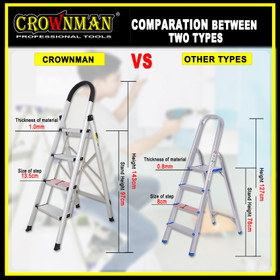 Crownman Step Ladder - Aluminium Alloy