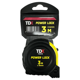 TDX Power Lock Tape Measure - 3M x 16mm