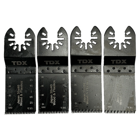 TDX Oscillating Blades Kit - Fast Wood Cutting 4 Pcs TDX Oscillating Blades Kit - Fast Wood Cutting 4 Pcs