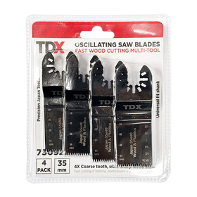 TDX Oscillating Blades Kit - Fast Wood Cutting 4 Pcs