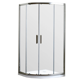 Arco Round Shower 900mm 2 Door Flat Wall