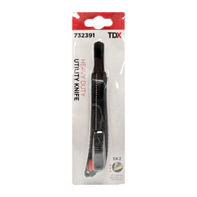 TDX Utility Knife Heavy Duty - 9mm x 85mm TDX Utility Knife Heavy Duty - 9mm x 85mm
