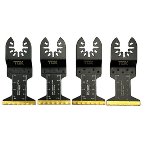TDX Titanium Oscillating Saw Blades Kit - Steel Wood Cutter 4 Pcs TDX Titanium Oscillating Saw Blades Kit - Steel Wood Cutter 4 Pcs