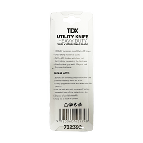 TDX Utility Knife Heavy Duty - 18mm x 100mm